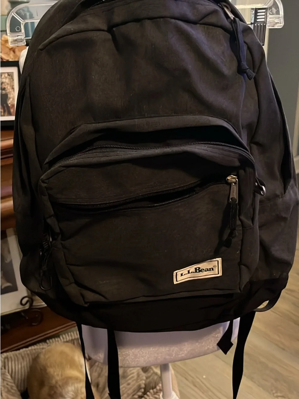 L.L. Bean Black Men's Backpack with Front Organizer Pocket